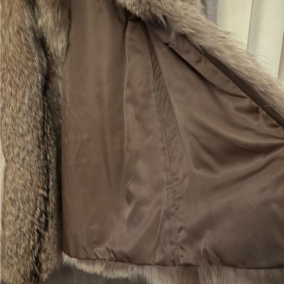 Vintage Coyote Fur Coat S/M - Picture 3 of 3